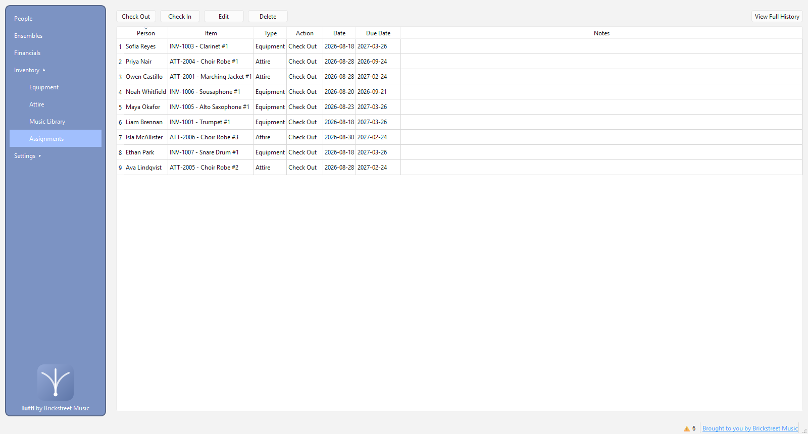 Tutti screenshot