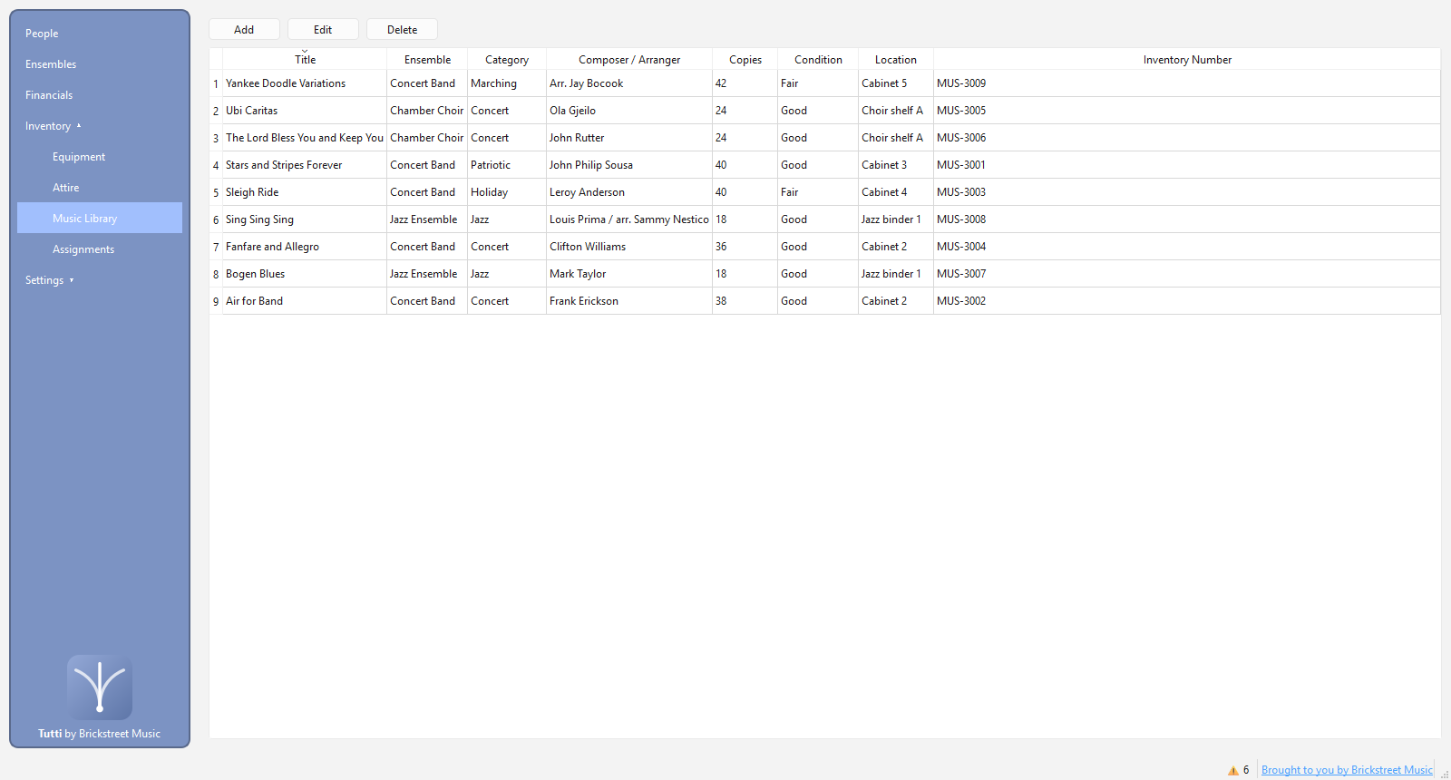 Tutti screenshot