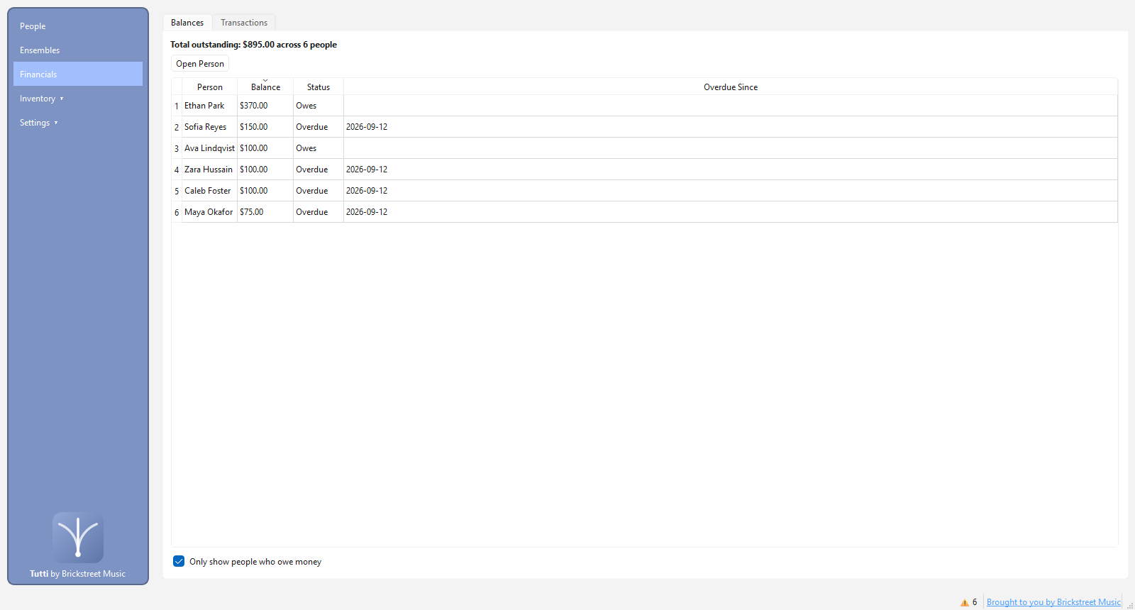 Tutti screenshot
